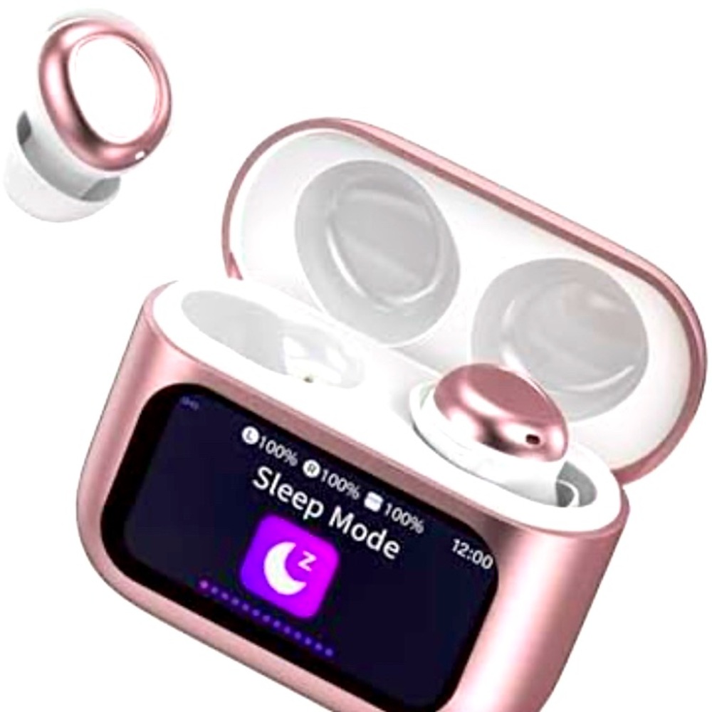 ZYHKON Wireless Sleep Earbuds Bluetooth 5.4 in Ear Touch Screen NWT